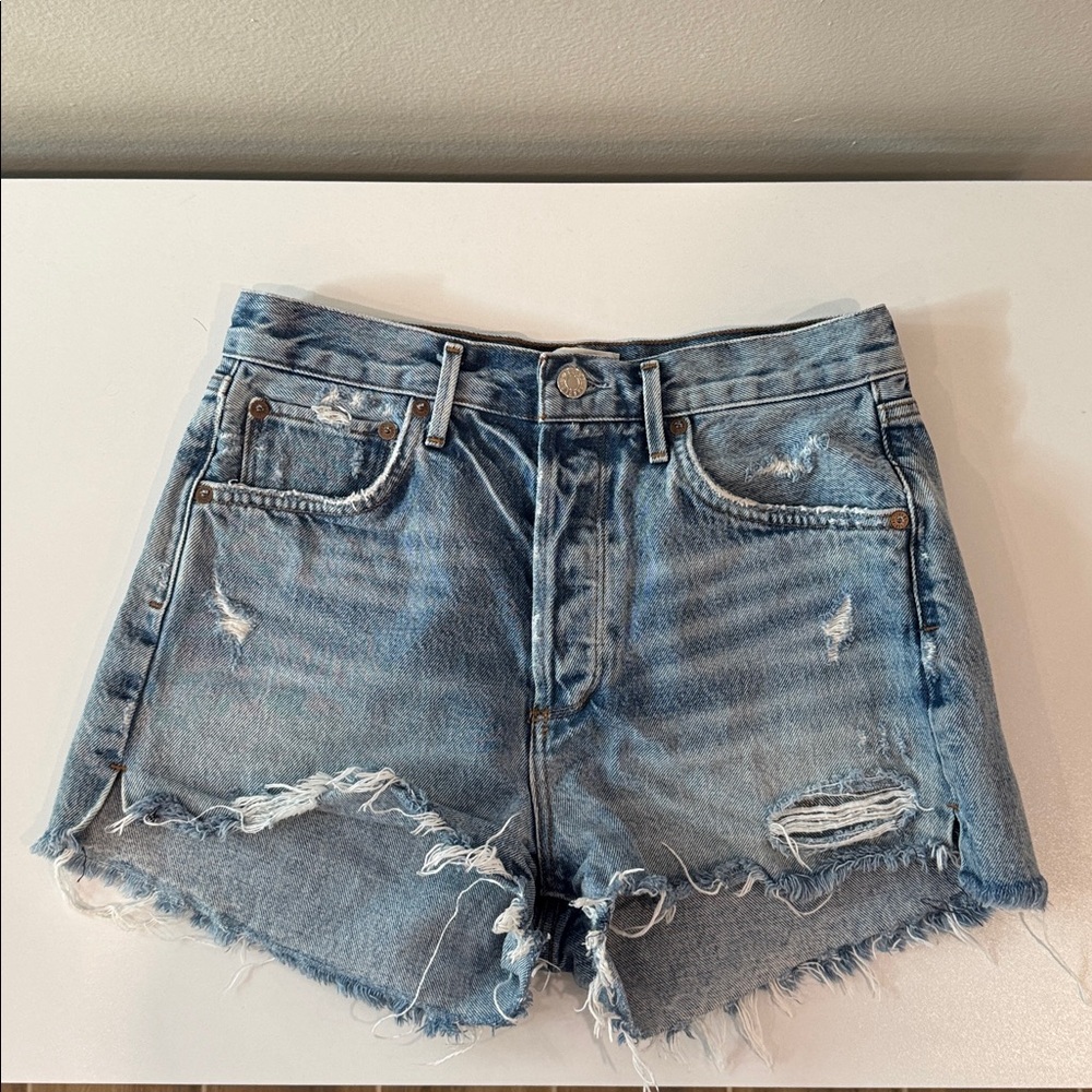 Agolde Jaden Shorts in Surreal Wash Sz 27 - Picture 5 of 6